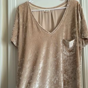 Velvet Pink Blouse- NWOT-Never Worn